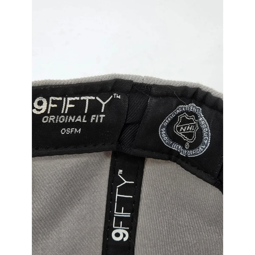 New Era 9FIFTY Chicago Blackhawks Snapback Hat Grey Red NHL Original Fit OSFM - Picture 6 of 7